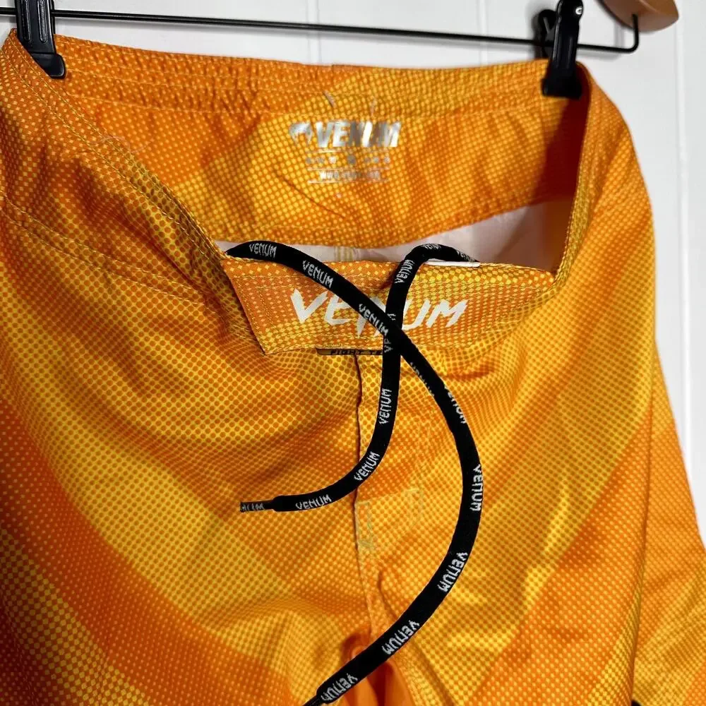 Venum MMA Fight Team Shorts - Mens XS 30 - Orange Polyester
